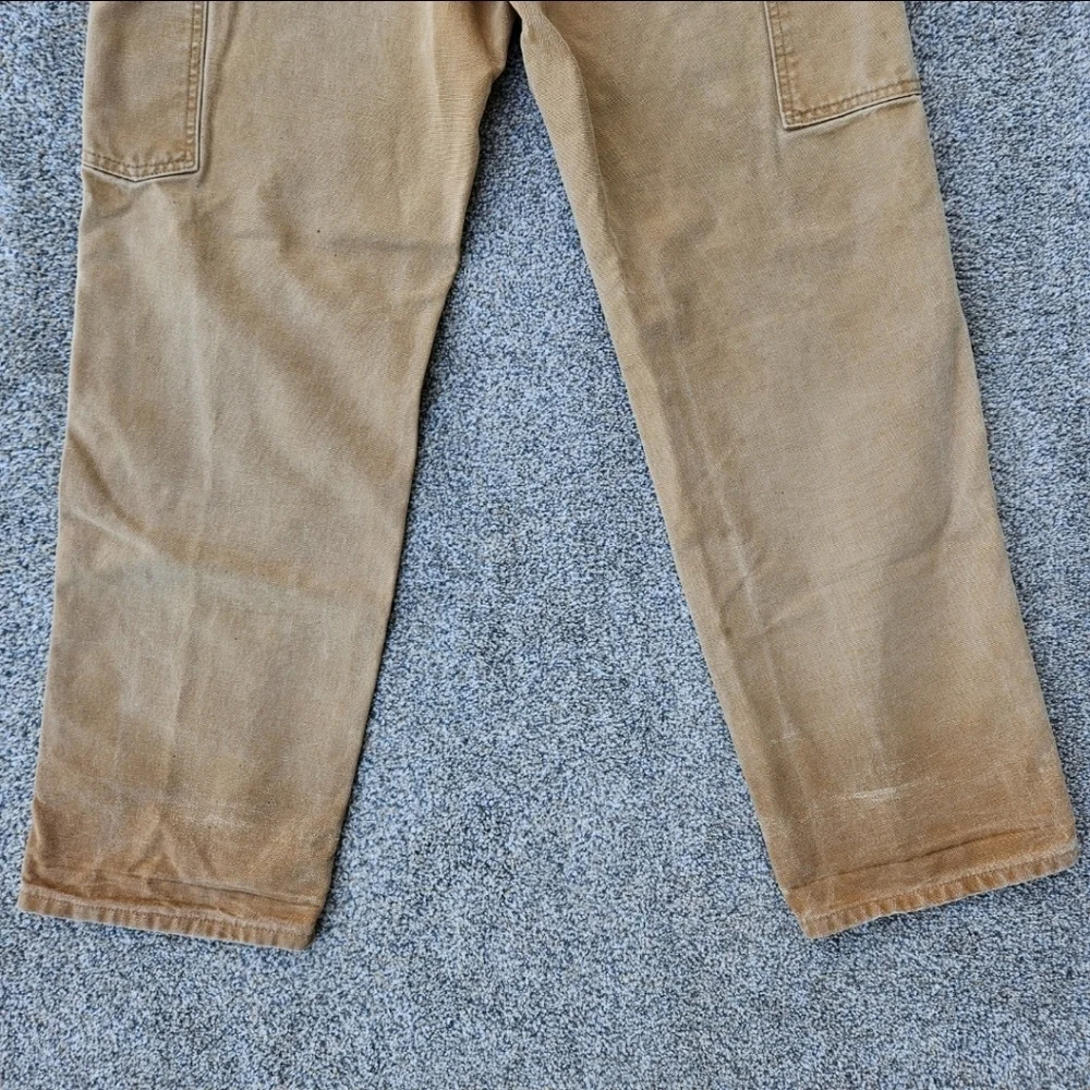 Carhartt B11-BRN Canvas Carpenter Pants Workwear Loose Original Fit Mens 31x32